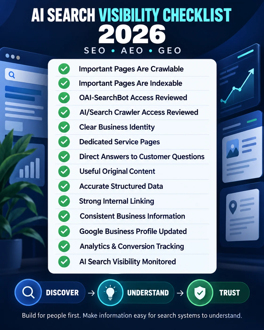 AI search visibility checklist for businesses in 2026