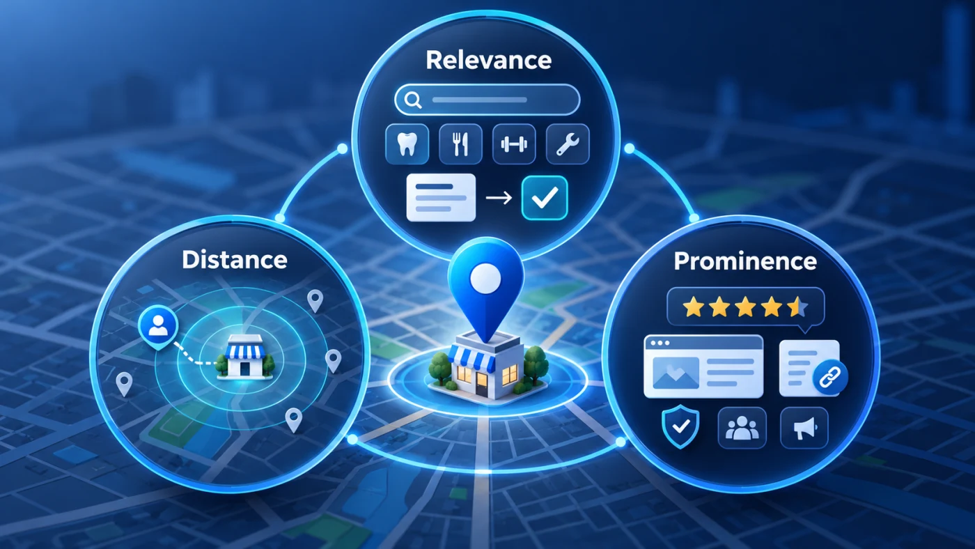 Google Maps ranking factors: relevance, distance and prominence
