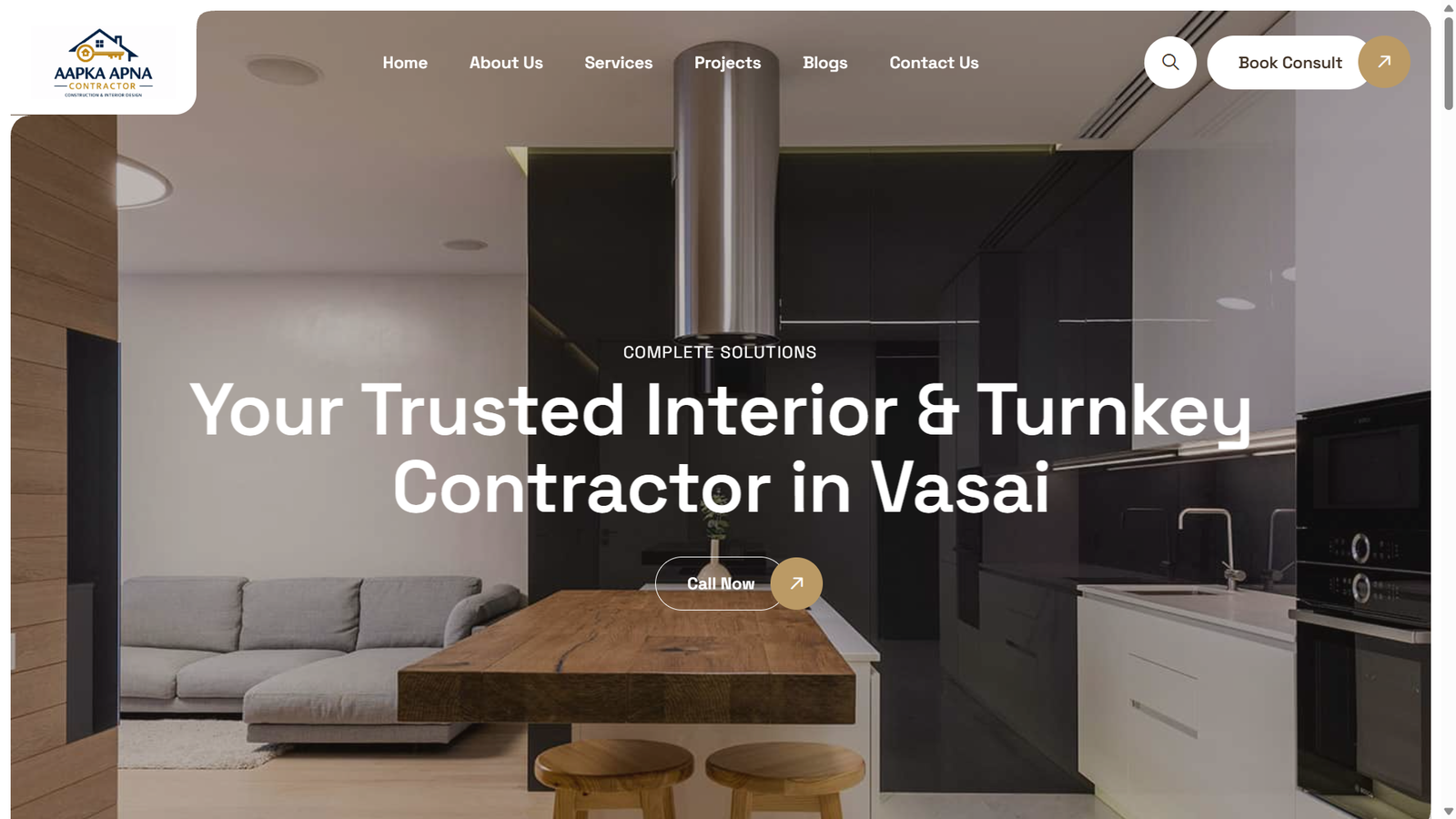 Aapka Apna Contractor - Webtrix Innovations Project