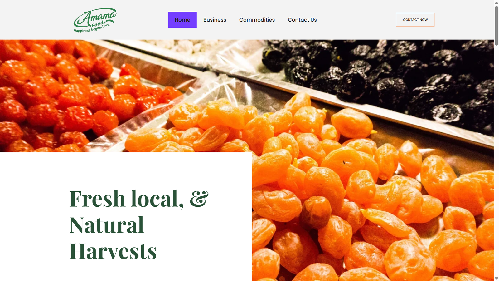 Amama Foods - Webtrix Innovations Project