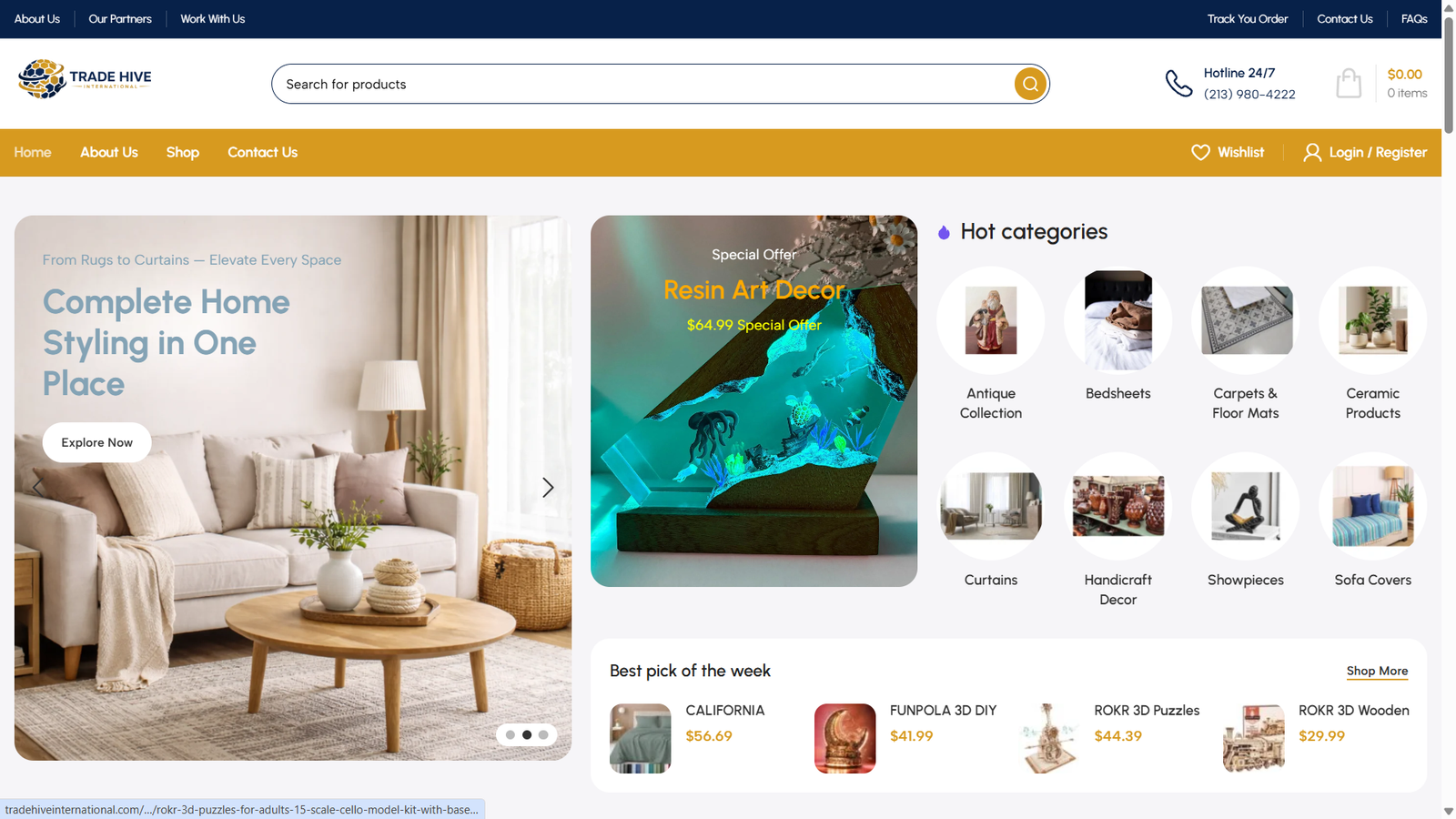 Tradehive International - Webtrix Innovations Project